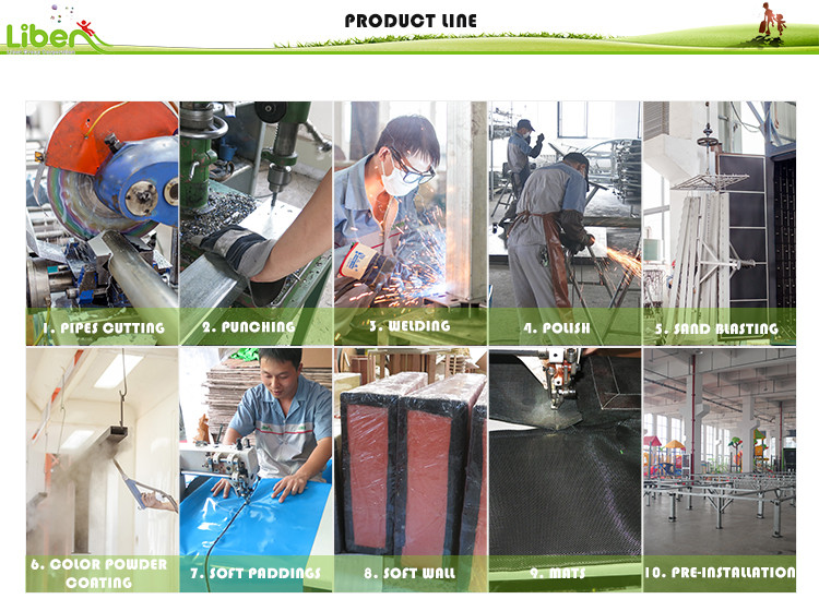 Product Line of tramoline park supplier